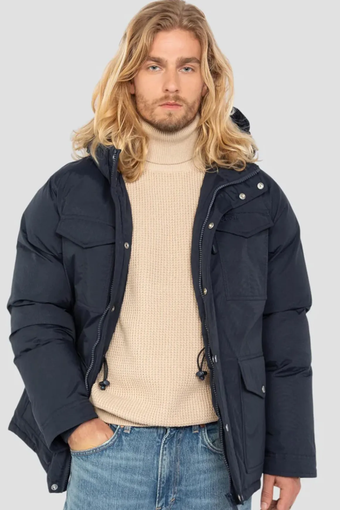Blouson Homme Schott Bairon Navy