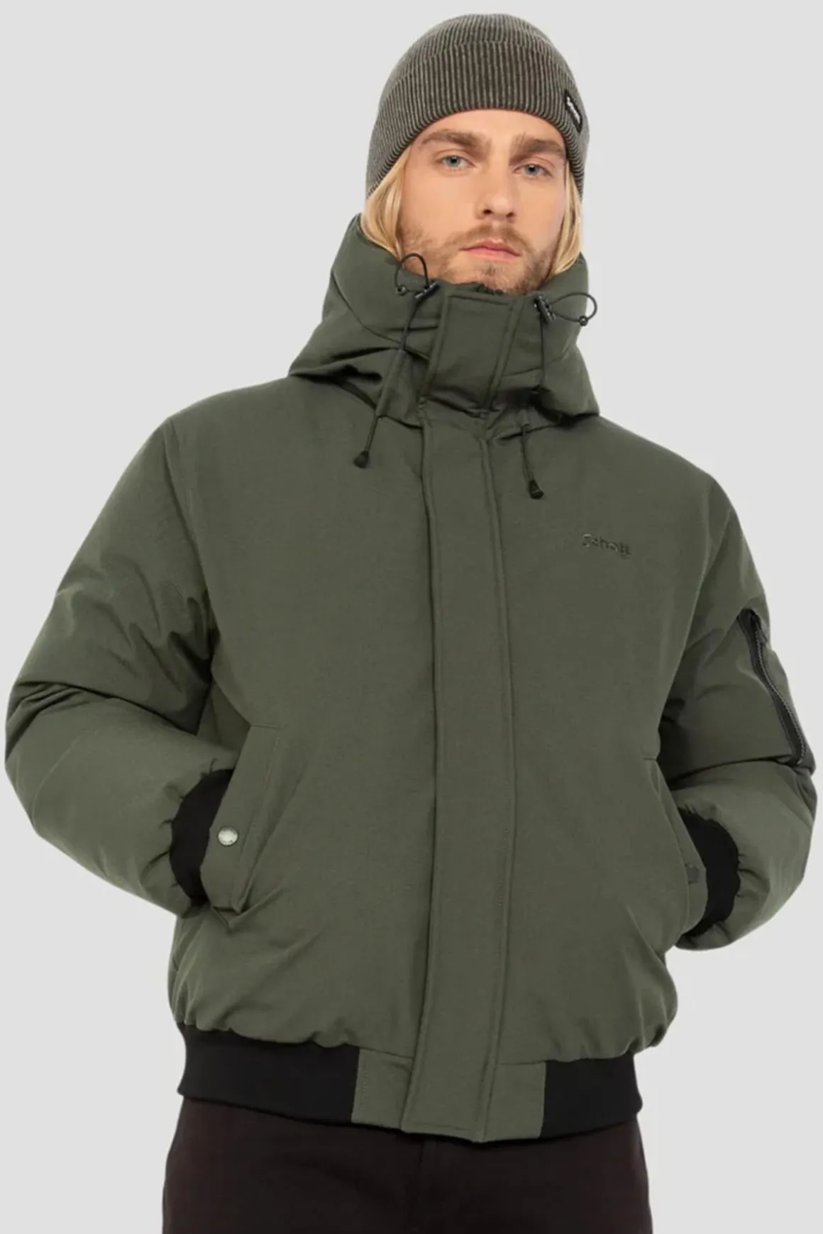 Blouson Homme Schott Beever Kaki