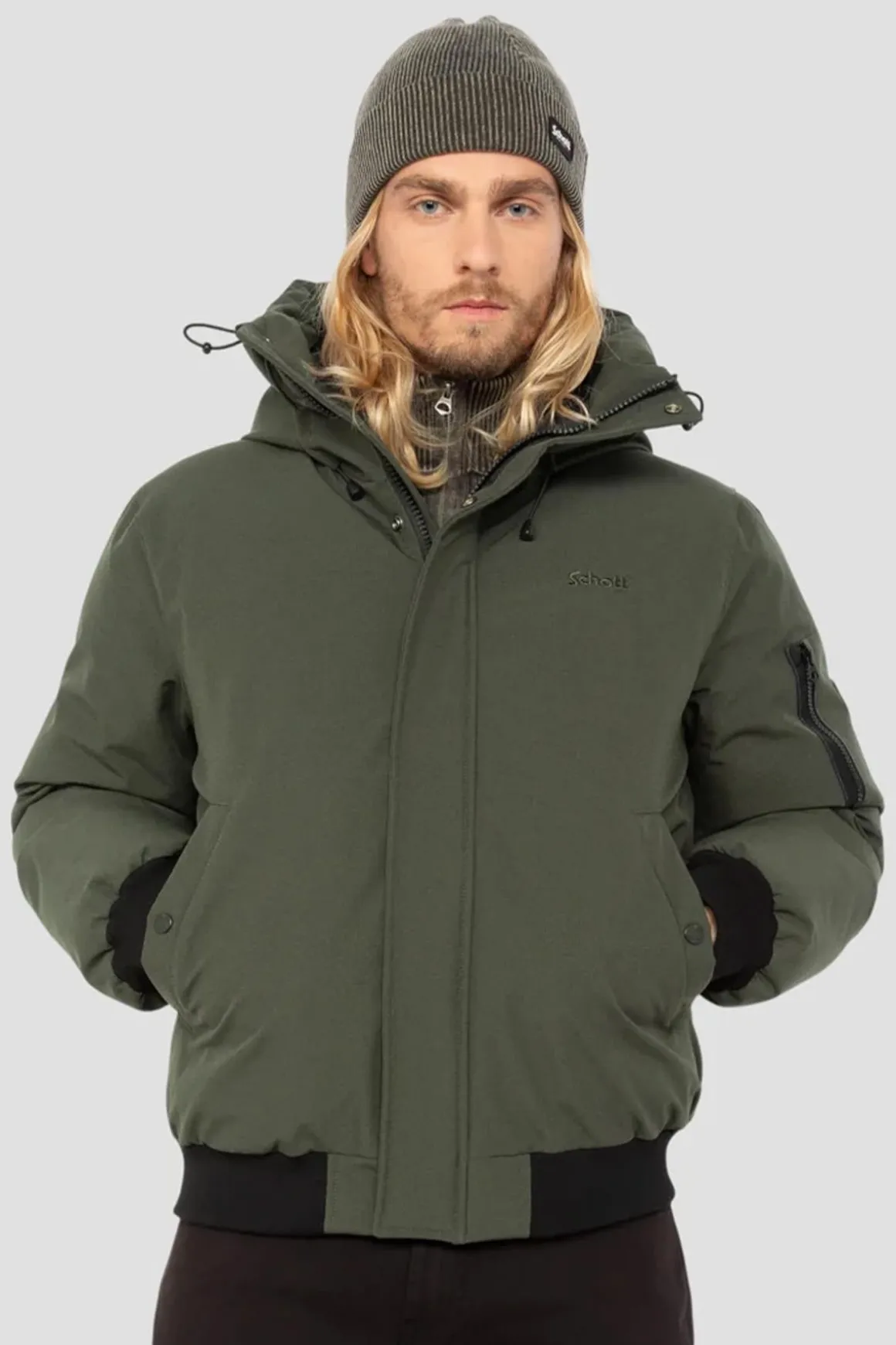 Blouson Homme Schott Beever Kaki