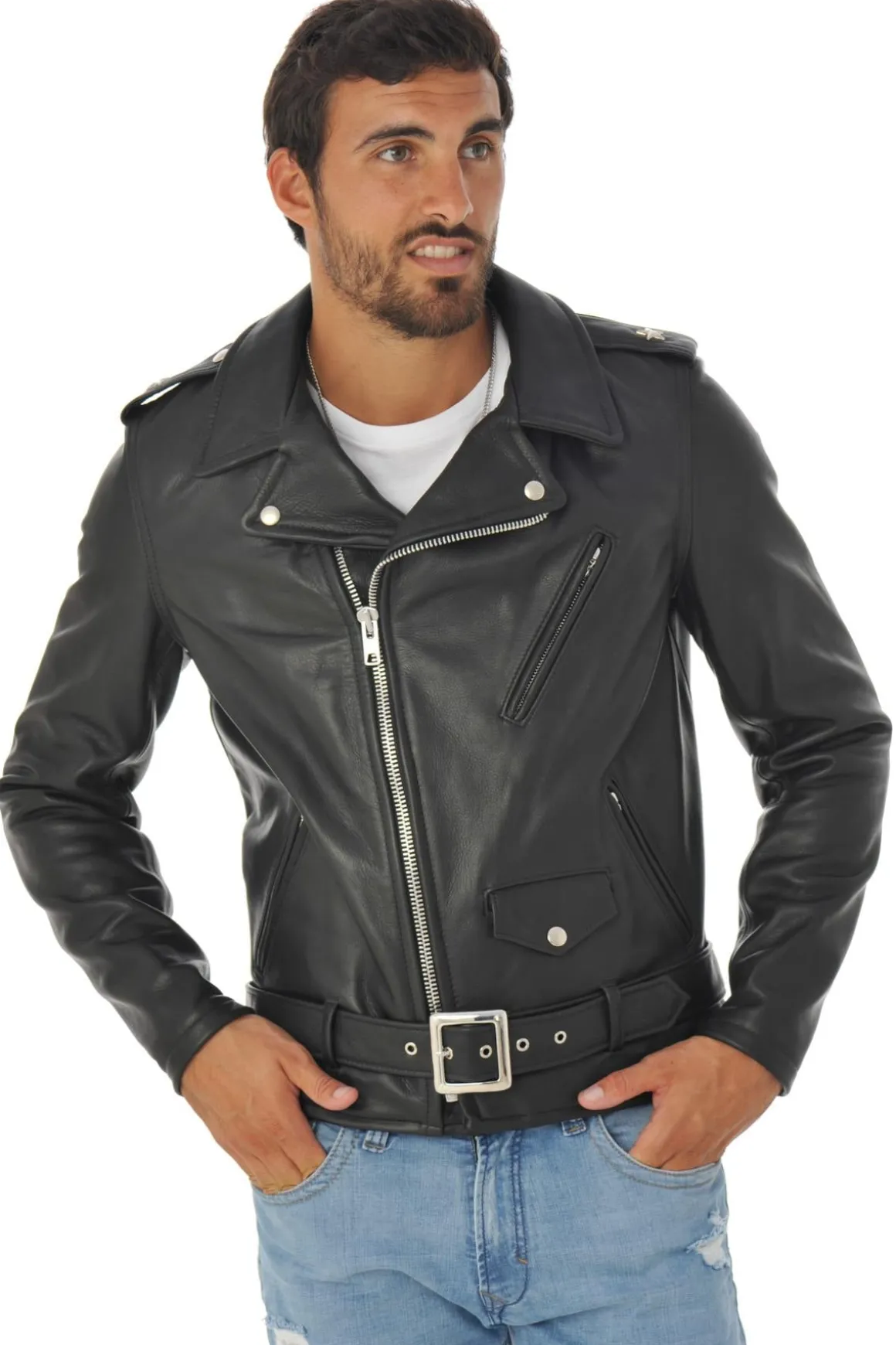 Blouson Homme Schott 519 Black