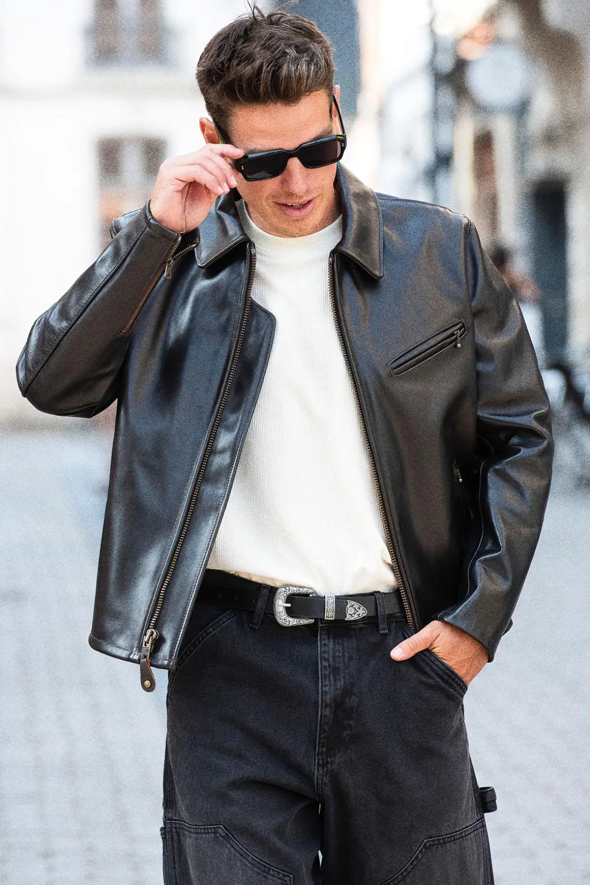 Blouson Homme Schott 688 Brown