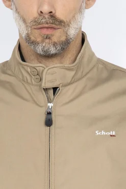 Blouson Homme Schott Cabl1220 Lt Beige