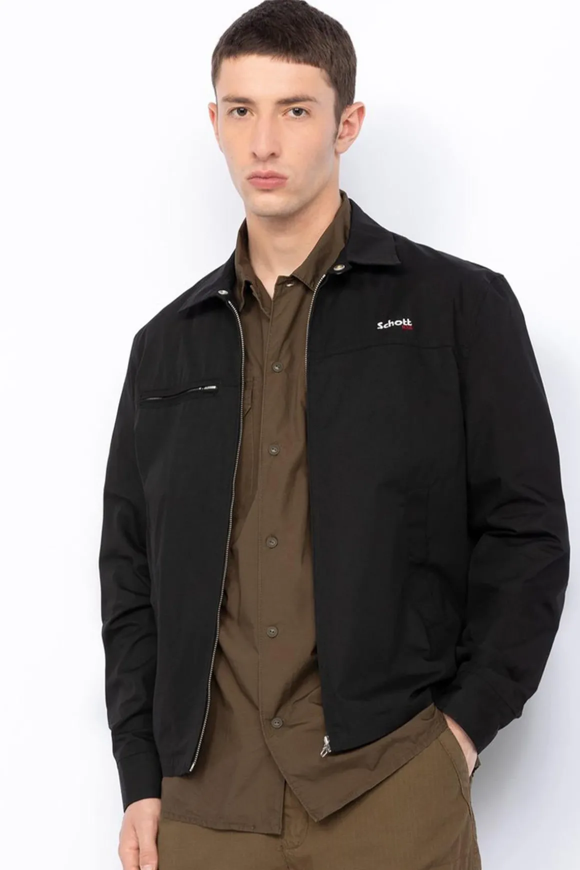 Blouson Homme Schott Cadams Black