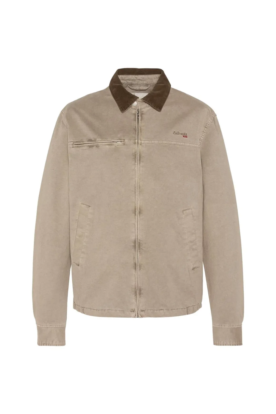 Blouson Homme Schott Cadamswash Taupe