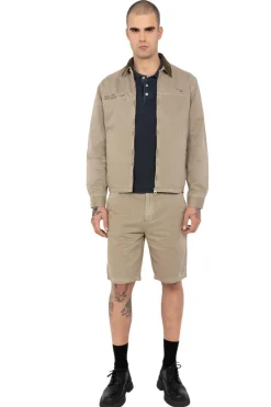 Blouson Homme Schott Cadamswash Taupe