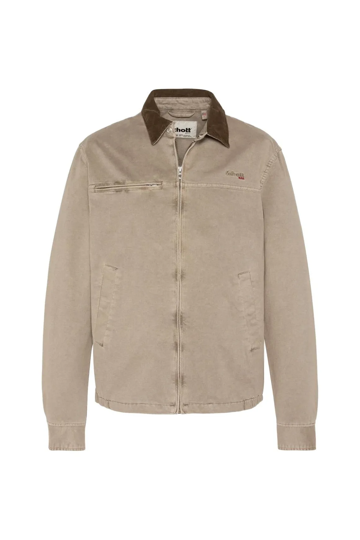 Blouson Homme Schott Cadamswash Taupe