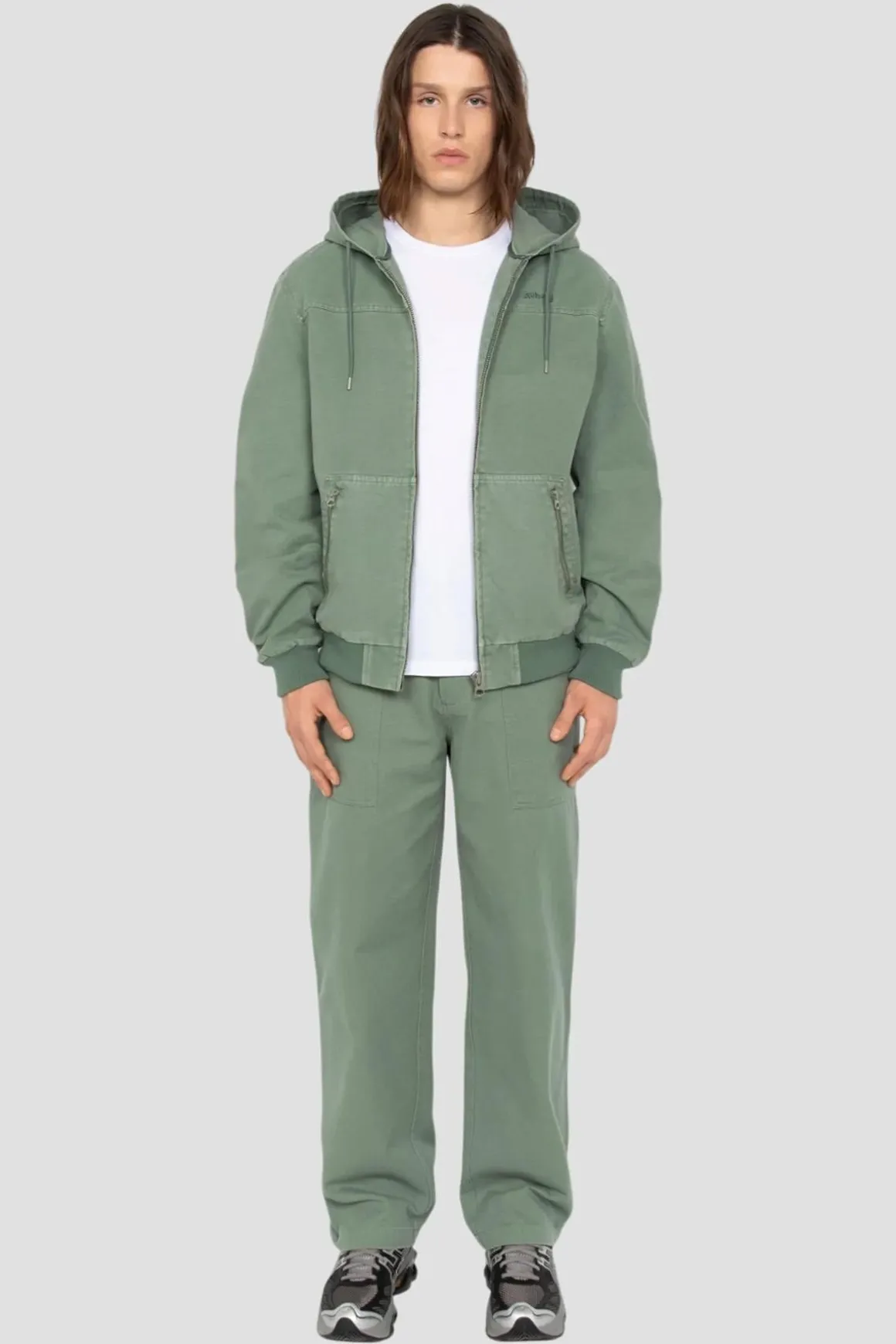 Blouson Homme Schott Caden Smoke Green