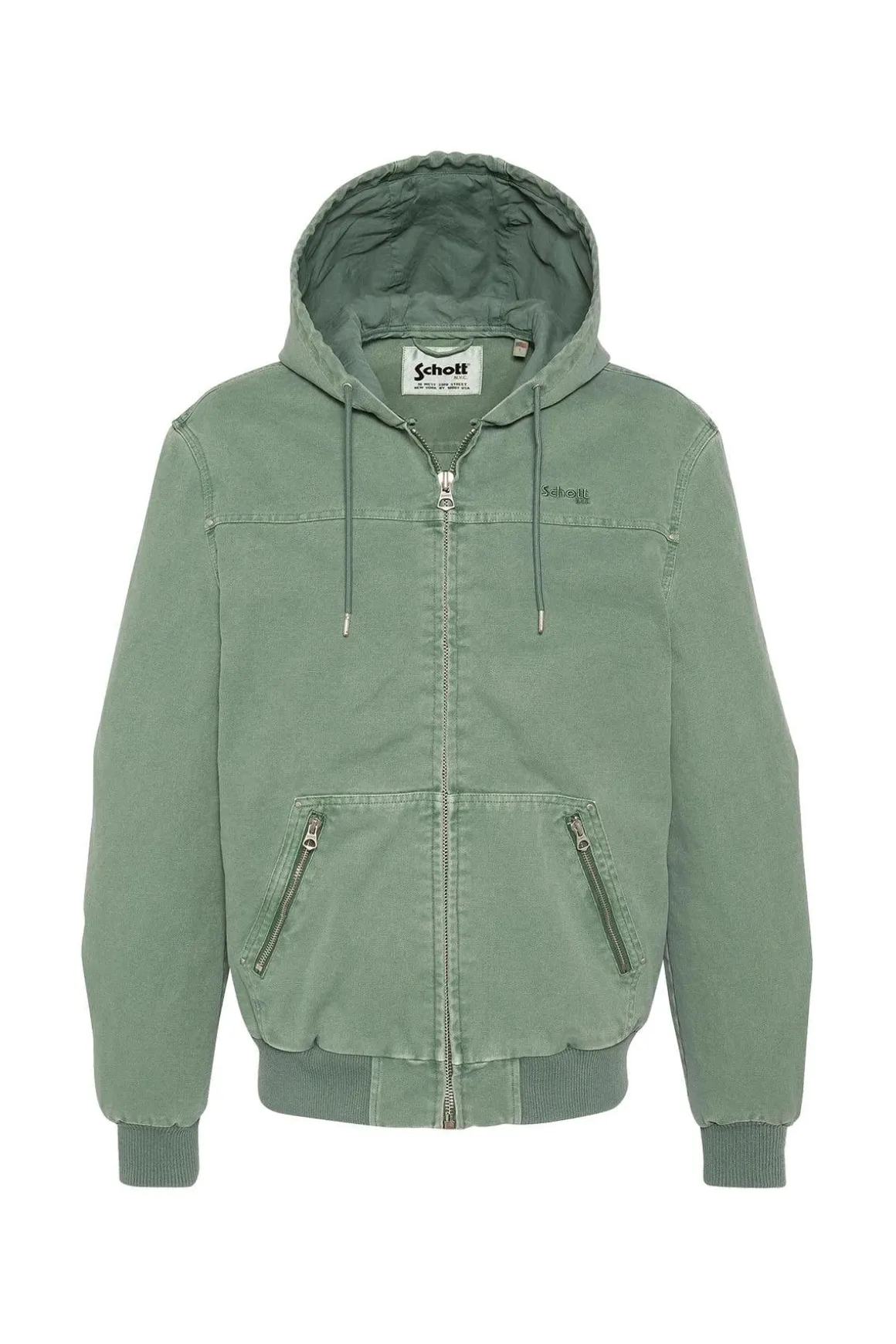 Blouson Homme Schott Caden Smoke Green