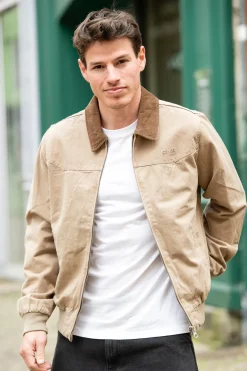 Blouson Homme Schott Chalk Taupe