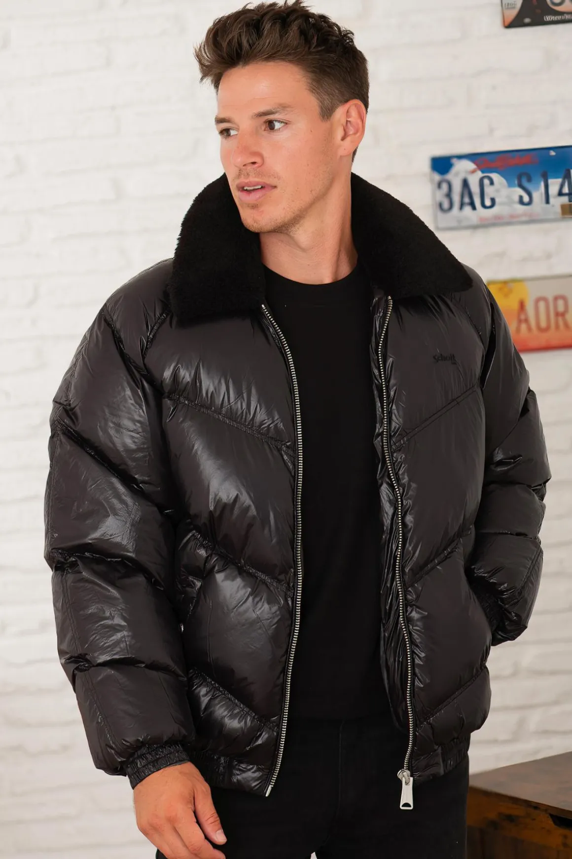 Blouson Homme Schott Collin Black