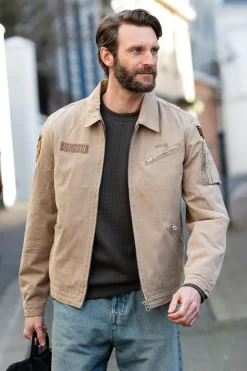 Blouson Homme Schott Dallin Taupe