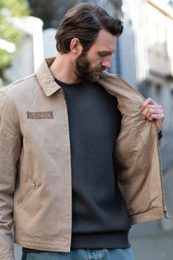 Blouson Homme Schott Dallin Taupe