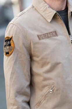 Blouson Homme Schott Dallin Taupe