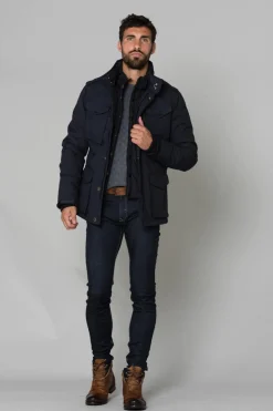 Blouson Homme Schott Field Navy