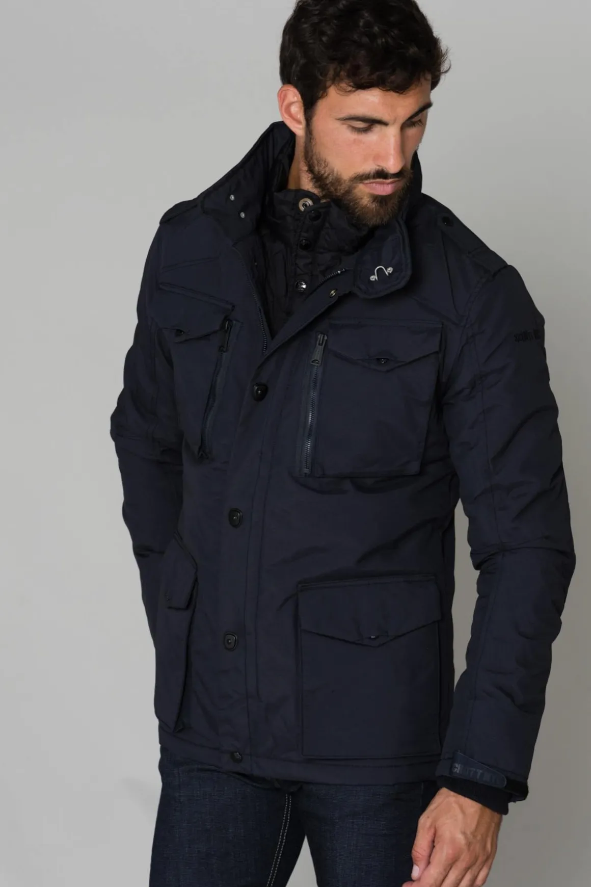 Blouson Homme Schott Field Navy