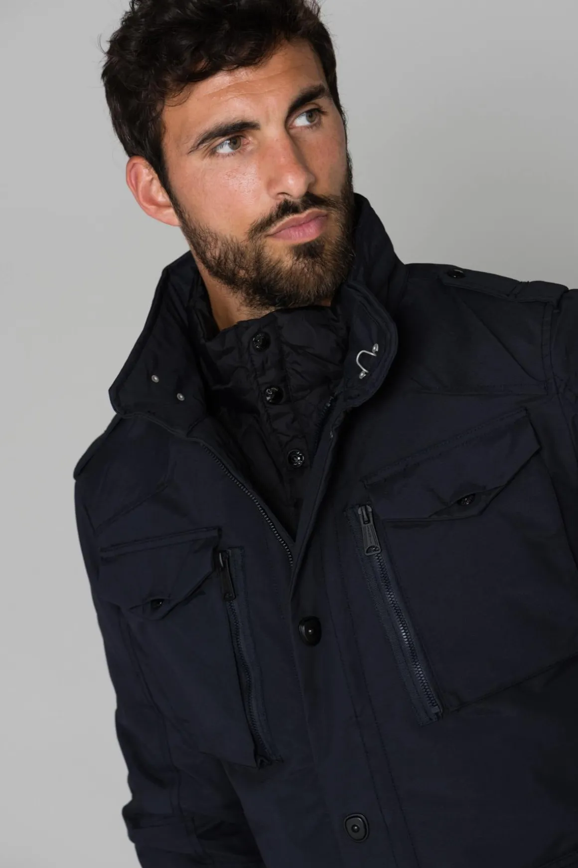 Blouson Homme Schott Field Navy