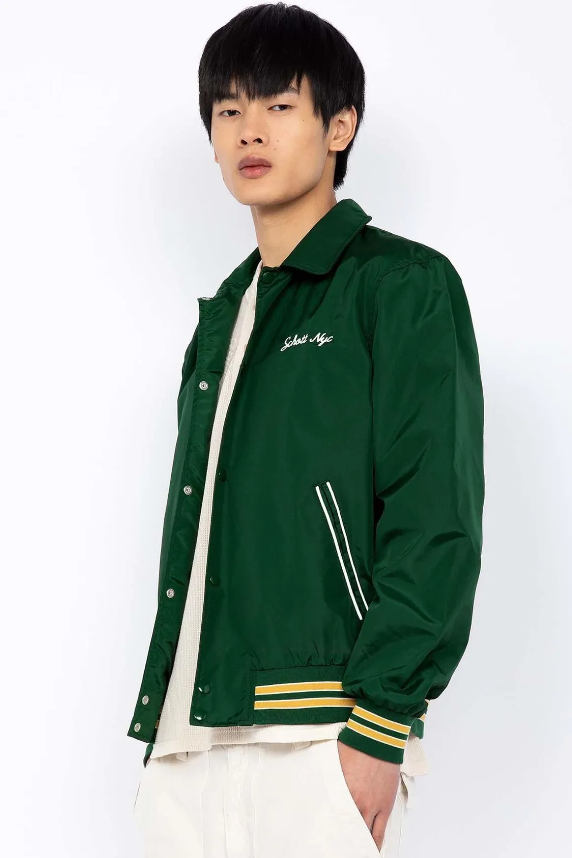 Blouson Homme Schott Giants Dark Green