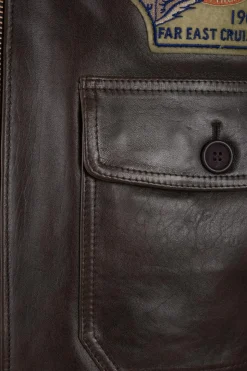 Blouson Homme Schott G1Tg Brown
