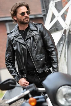 Blouson Homme Schott 618Hh Black