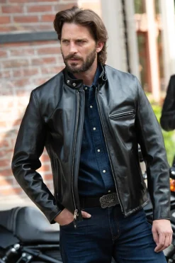 Blouson Homme Schott 641Hh Noir