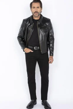 Blouson Homme Schott 689H Noir