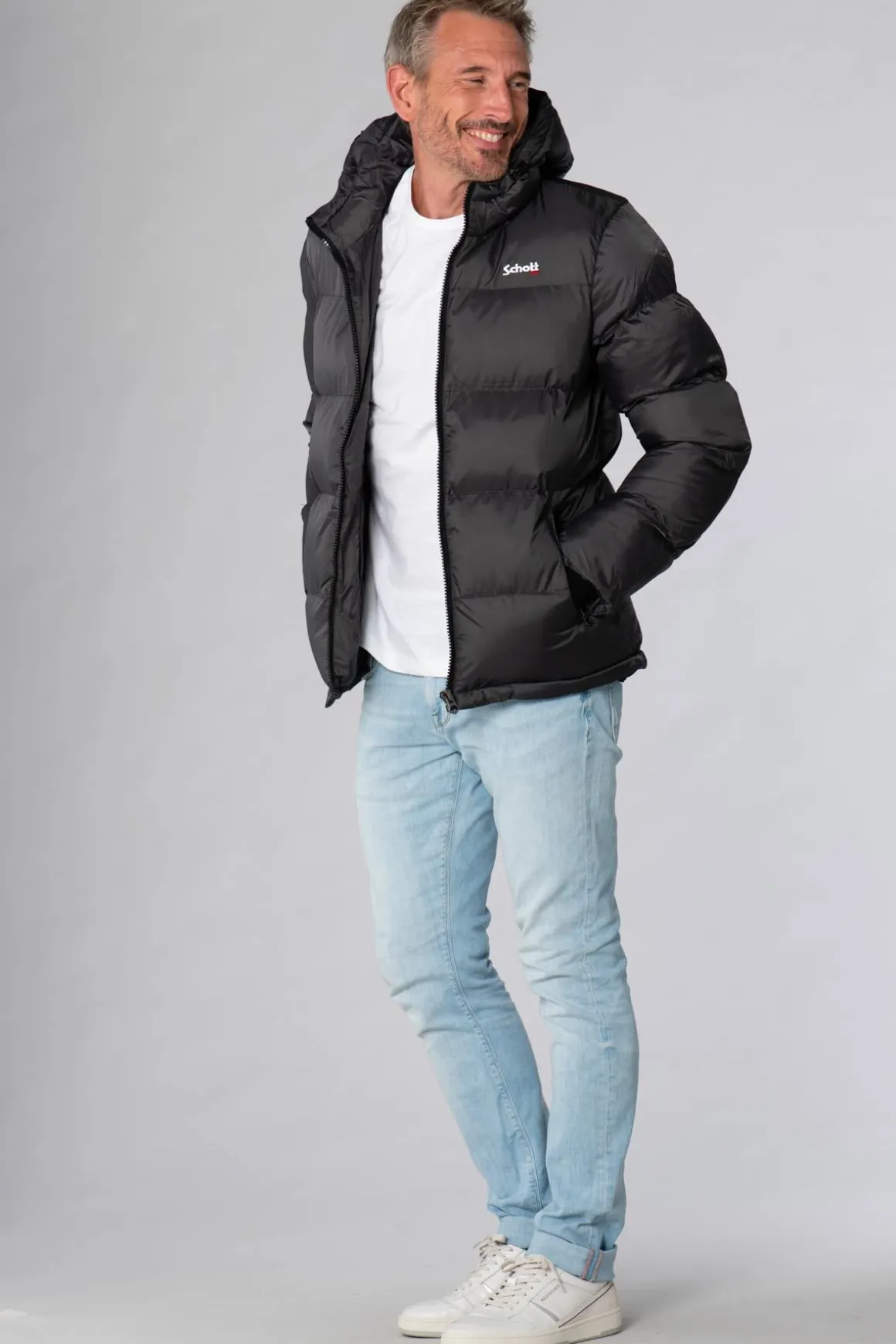 Blouson Homme Schott Idaho2 Anthracite