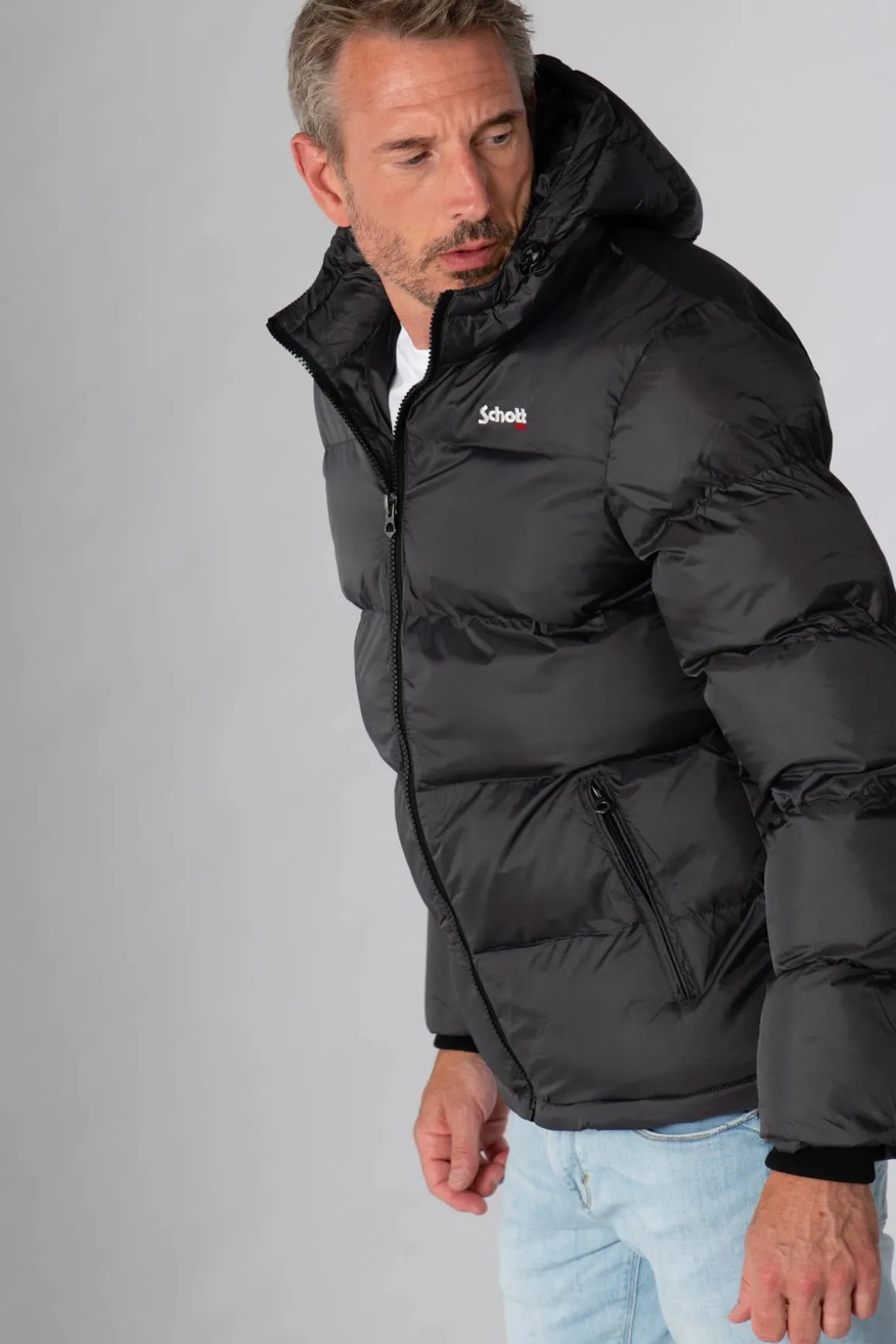 Blouson Homme Schott Idaho2 Anthracite