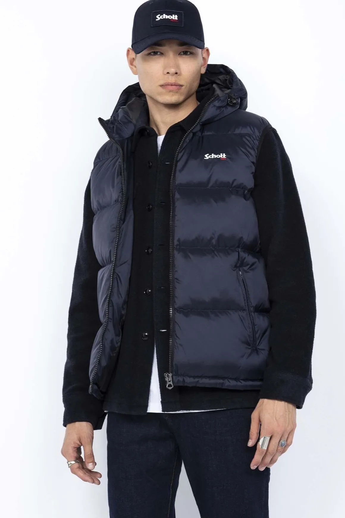 Blouson Homme Schott Idaho2V Navy