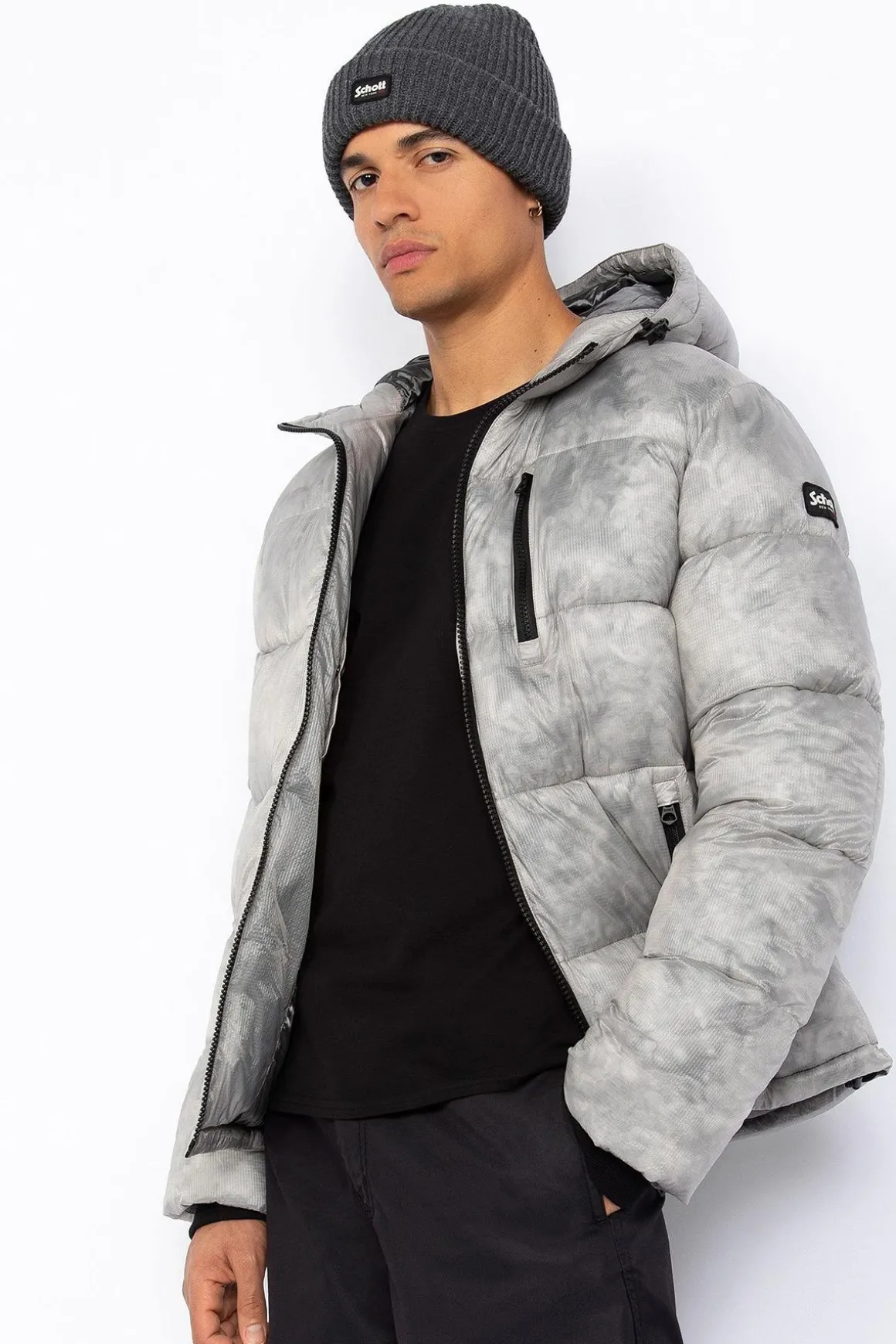 Blouson Homme Schott Inwood Light Grey