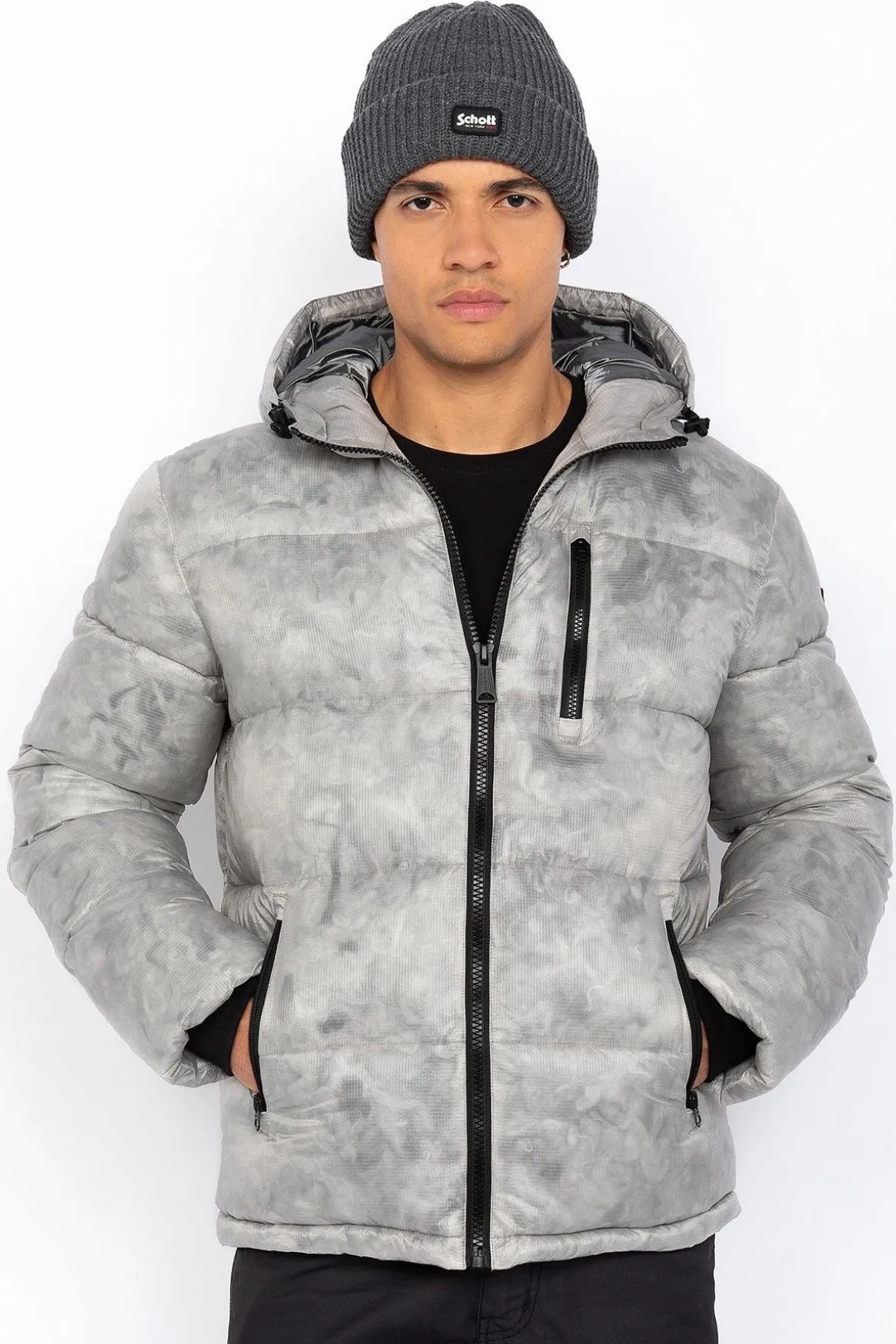 Blouson Homme Schott Inwood Light Grey
