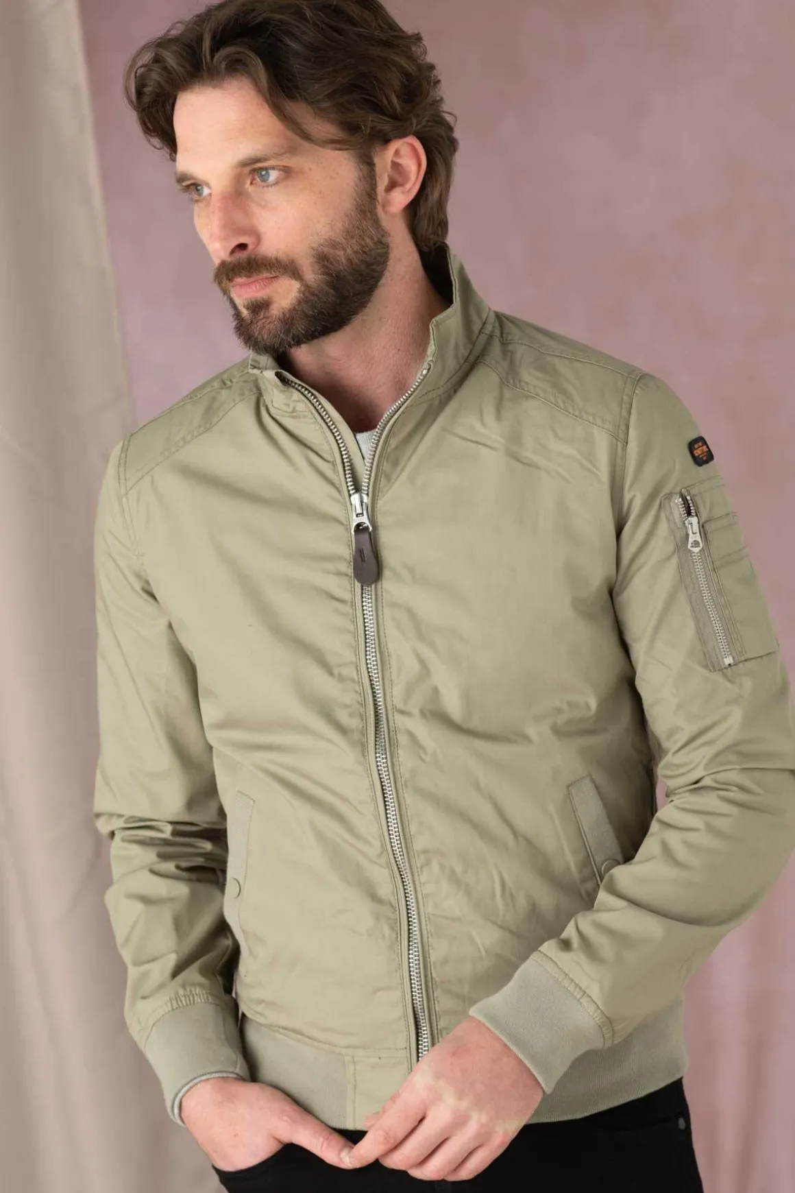Blouson Homme Schott Kenny Sage Kaki