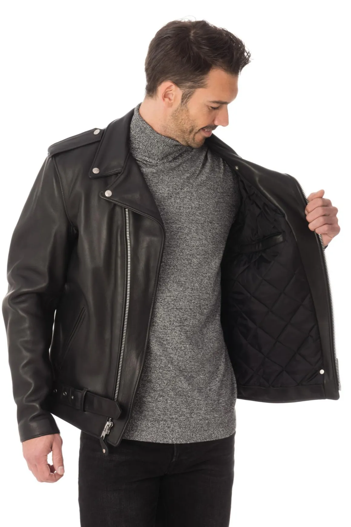 Blouson Homme Schott 118L Black
