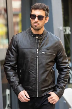 Blouson Homme Schott Lcaidan Black