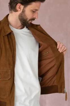 Blouson Homme Schott Lcaviators Rust