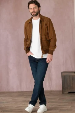 Blouson Homme Schott Lcaviators Rust