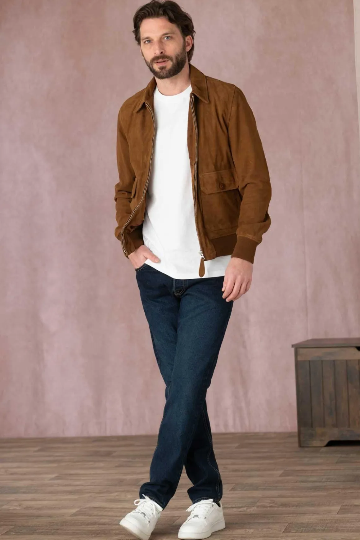 Blouson Homme Schott Lcaviators Rust
