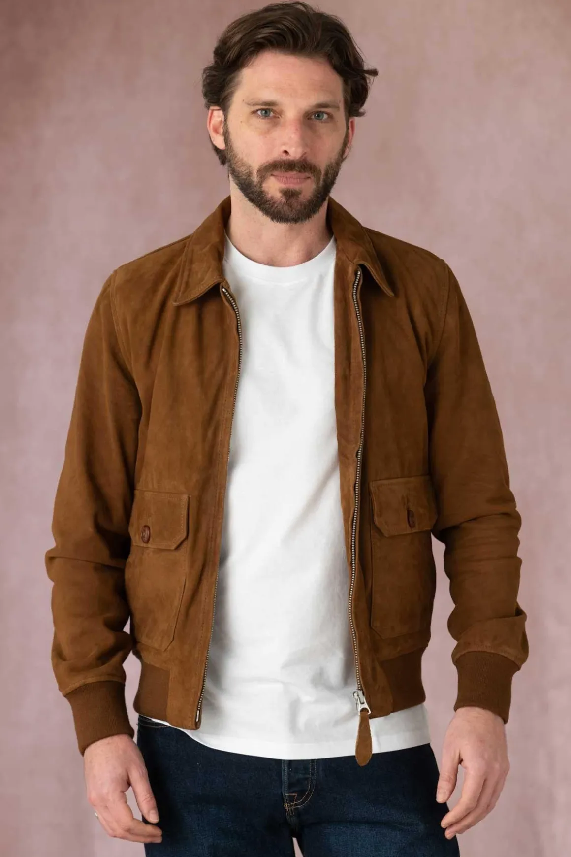 Blouson Homme Schott Lcaviators Rust