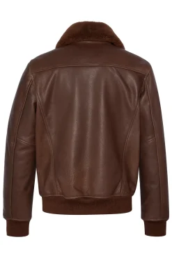 Blouson Homme Schott Lcaviation24 Brown