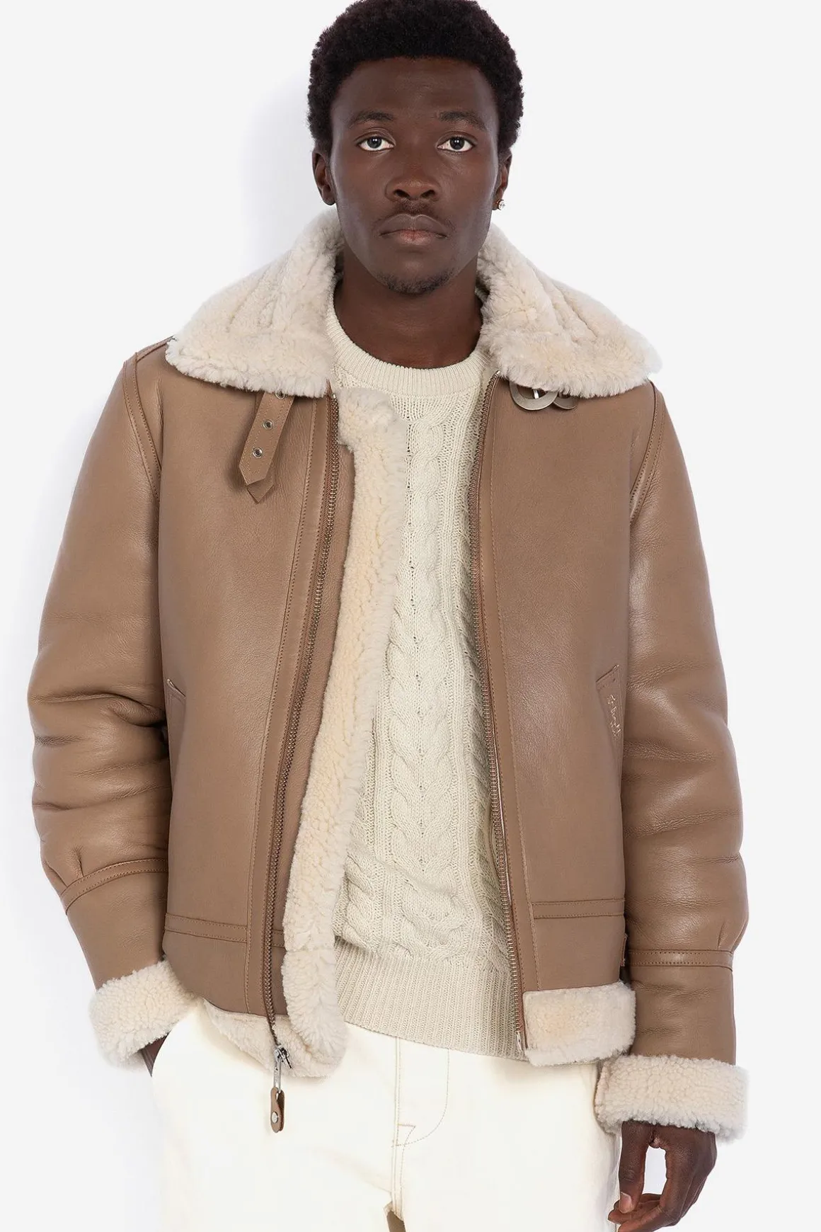 Blouson Homme Schott Lc1259 Beige