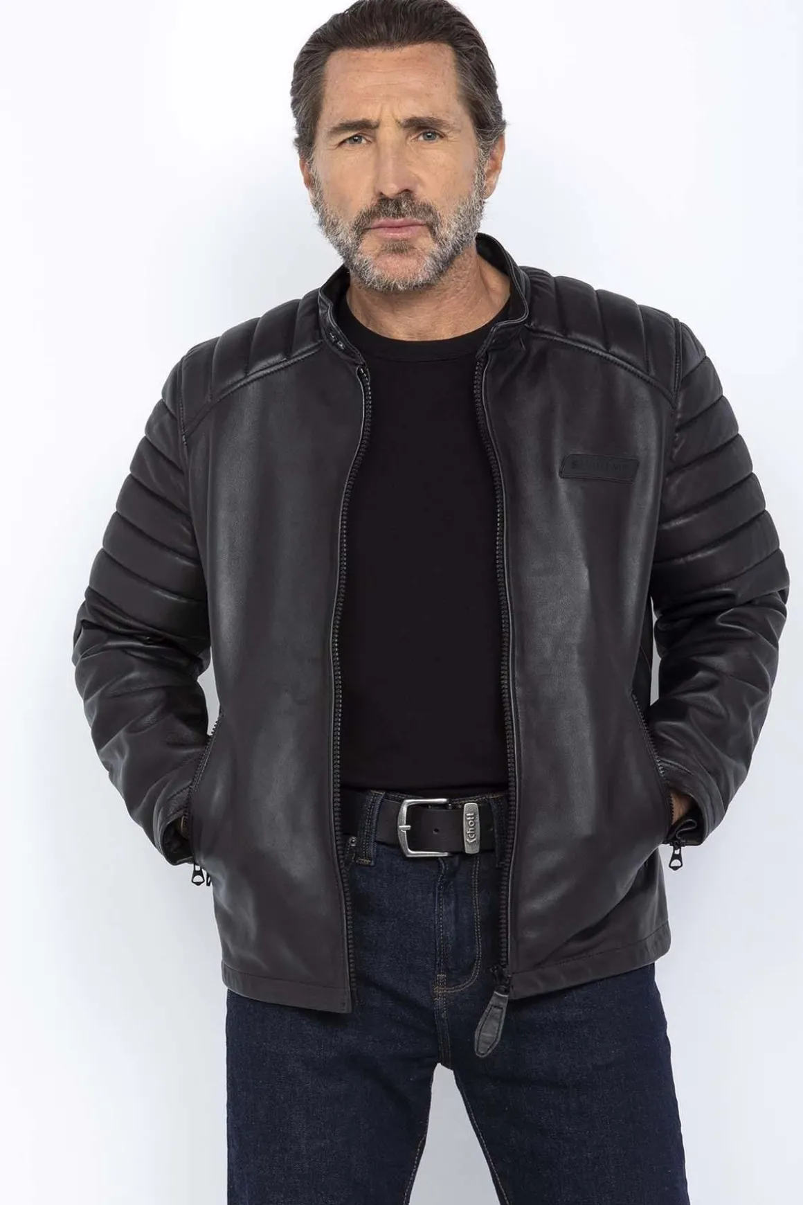 Blouson Homme Schott Lcbikerqtbd Black