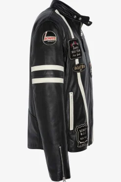 Blouson Homme Schott Lcbikerbadge Black