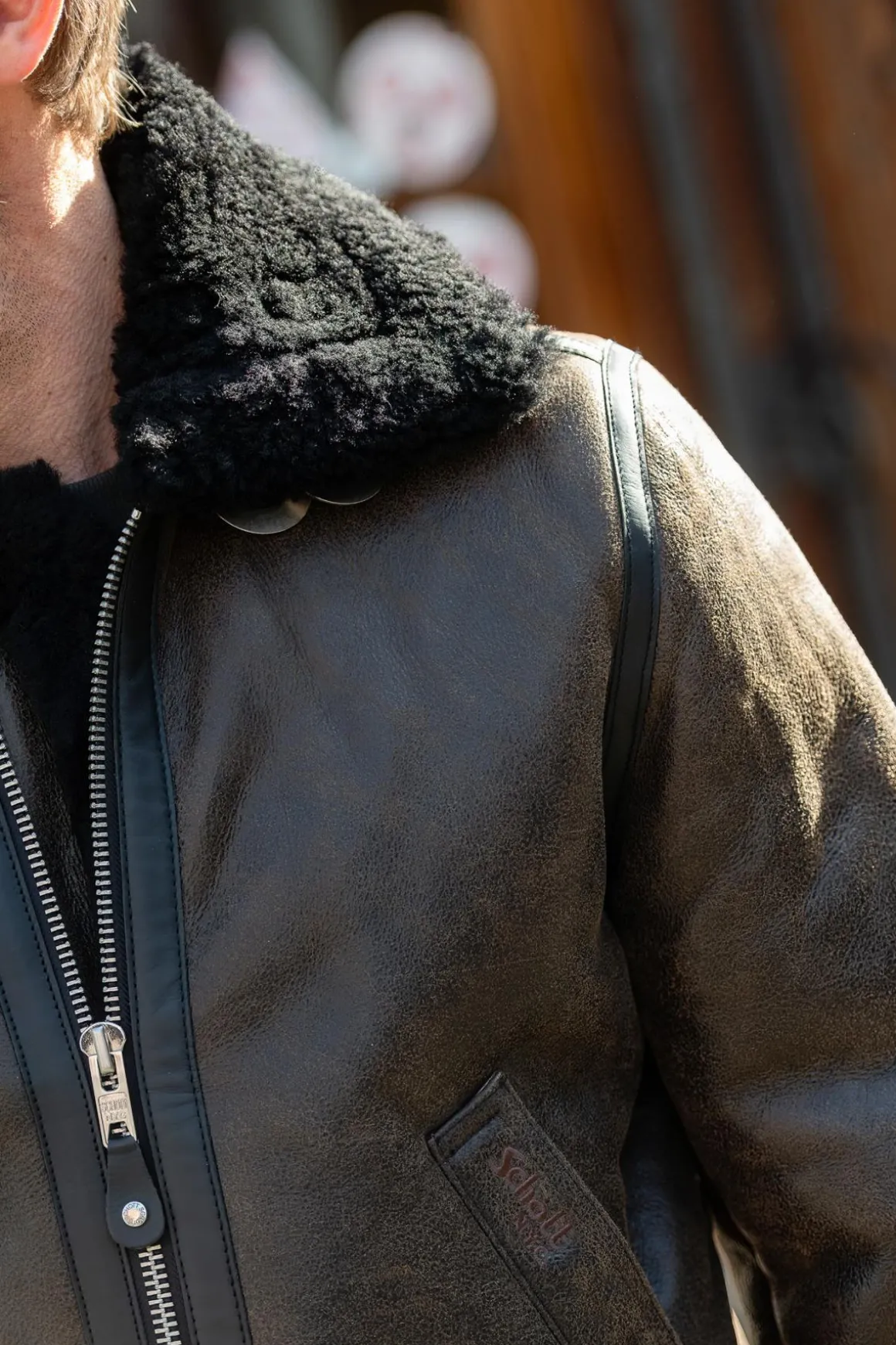 Blouson Homme Schott Lc1259 Black Brown