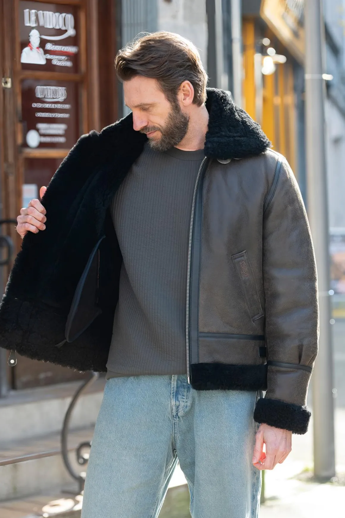 Blouson Homme Schott Lc1259 Black Brown