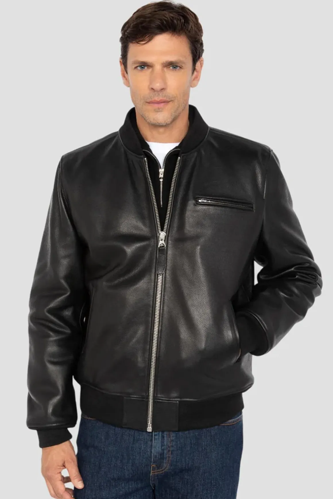Blouson Homme Schott Lcbombzip Black