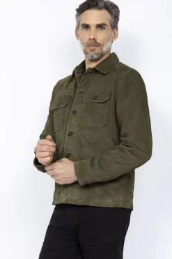 Blouson Homme Schott Lcbronxs Kaki