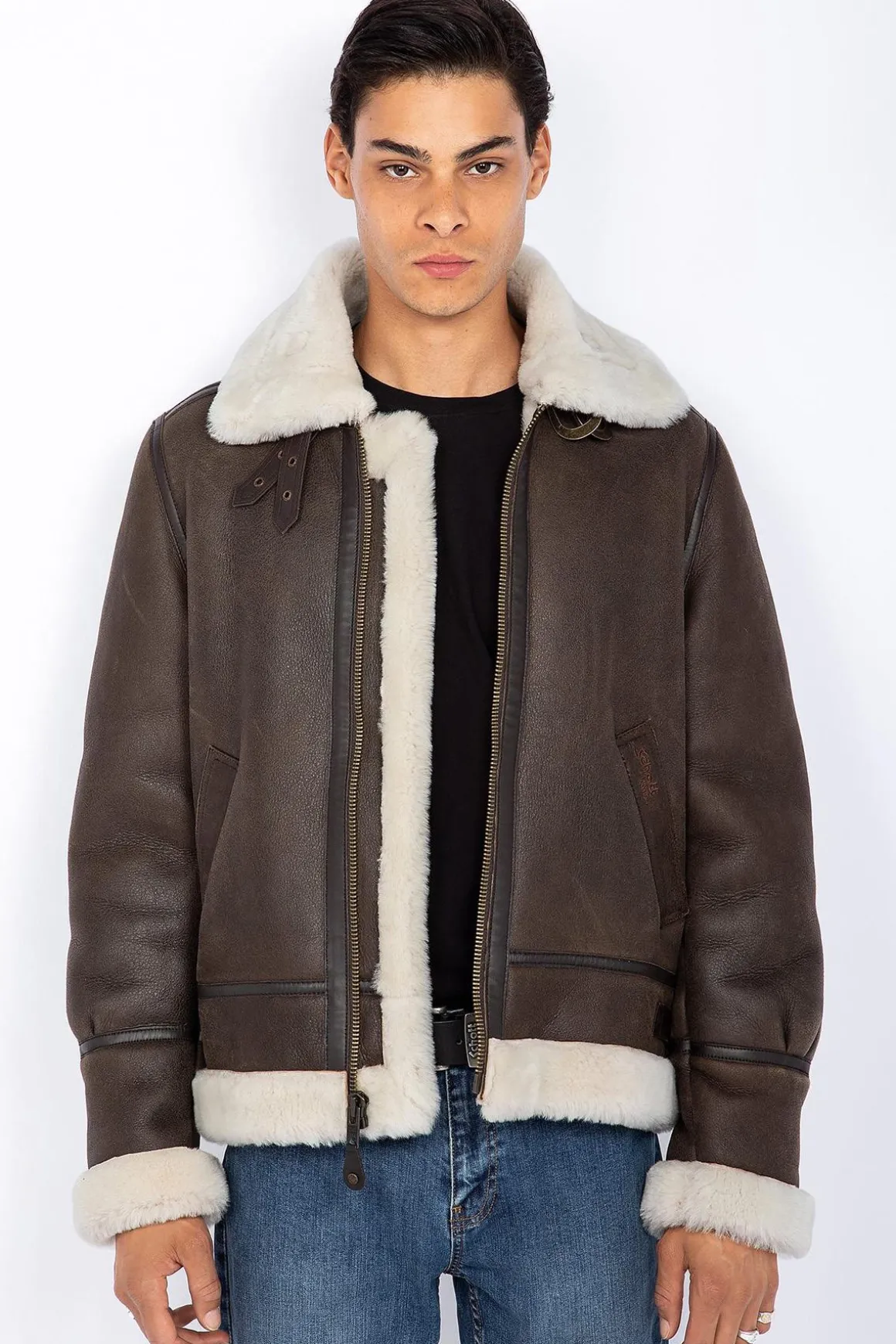 Blouson Homme Schott Lc1259 Brown