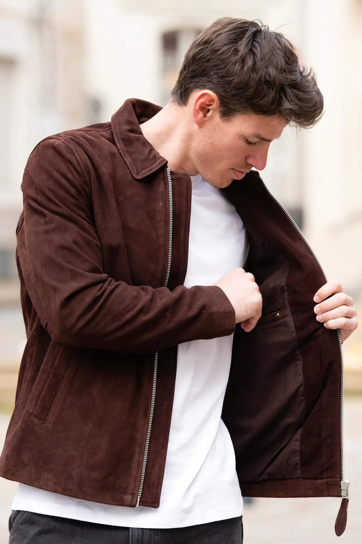 Blouson Homme Schott Lcclassics Dark Brown