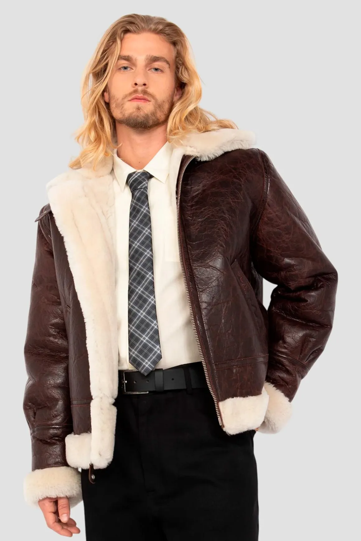 Blouson Homme Schott Lc1259Crack Brown
