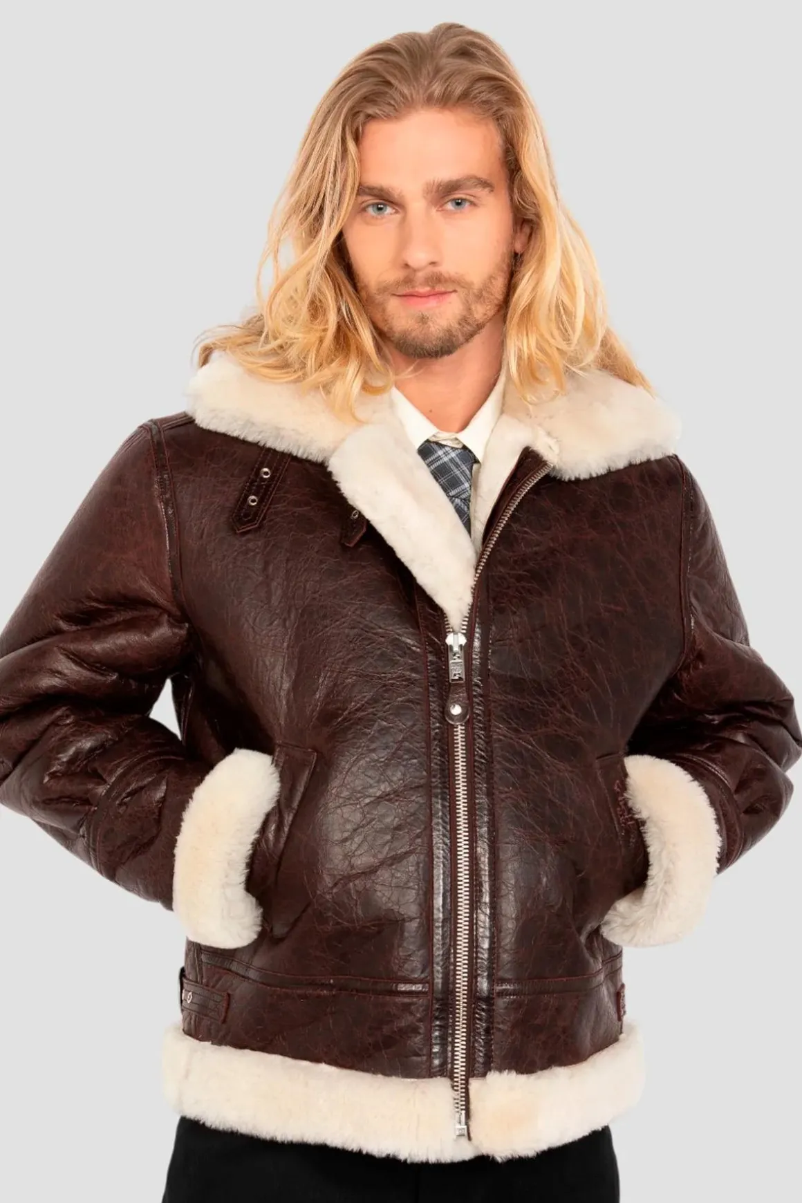 Blouson Homme Schott Lc1259Crack Brown