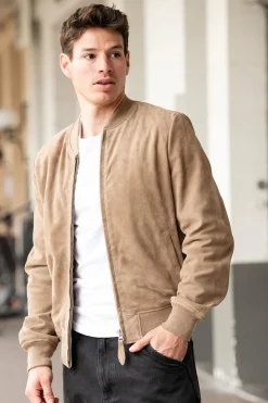 Blouson Homme Schott Lc300 Dark Beige